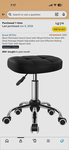 Bftou black rolling swivel - bftou,
